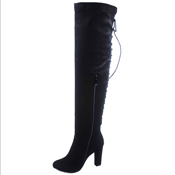 New-Fashion Women’s Over The Knee High Heel Boots - Picture 2 of 4
